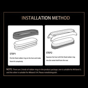 For Xiaomi Mi Band 8 Mijobs CS Case Milan Magnetic Stainless Steel Watch Band(Black)