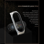 For Xiaomi Mi Band 8 Mijobs CS Case Milan Buckle Metal Watch Band(Gold)