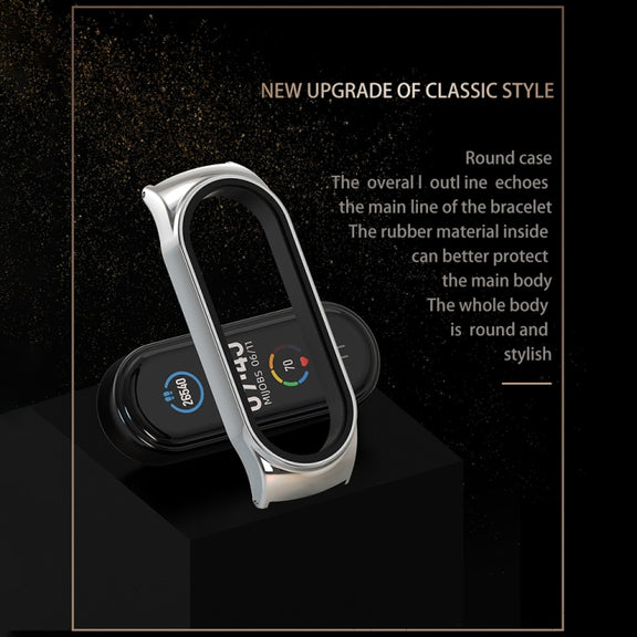 For Xiaomi Mi Band 8 Mijobs CS Case Milan Buckle Metal Watch Band(Black)