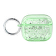 For AirPods Pro Silver Foil Epoxy Bluetooth Earphone Protective Case(Green) - For AirPods Pro by PMC Jewellery | Online Shopping South Africa | PMC Jewellery | Buy Now Pay Later Mobicred