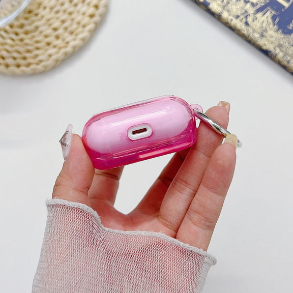 For AirPods 3 Silver Foil Epoxy Bluetooth Earphone Protective Case(Purple)