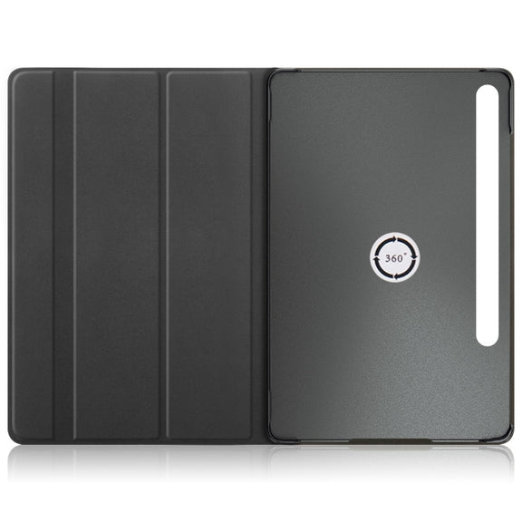 For Samsung Galaxy Tab S9 360 Rotation Stand Smart Leather Tablet Case(Grey)
