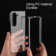 For Samsung Galaxy Z Fold5 Transparent PC Flip Phone Case