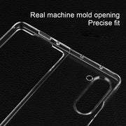 For Samsung Galaxy Z Fold5 Transparent PC Flip Phone Case