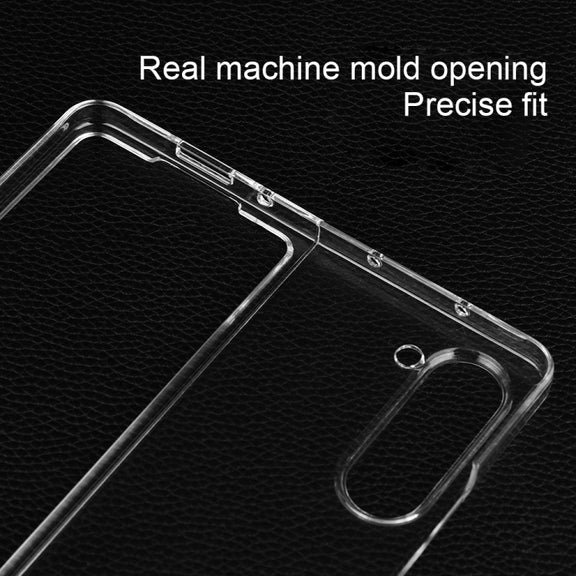 For Samsung Galaxy Z Fold5 Transparent PC Flip Phone Case