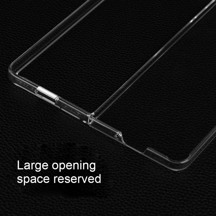For Samsung Galaxy Z Fold5 Transparent PC Flip Phone Case