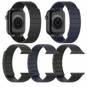 For Apple Watch SE 2023 40mm Carbon Fiber Magnetic Loop Watch Band(Black)