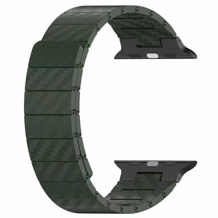 For Apple Watch SE 2023 40mm Carbon Fiber Magnetic Loop Watch Band(Black)