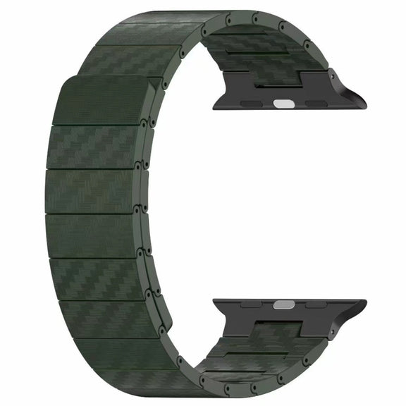 For Apple Watch SE 2023 40mm Carbon Fiber Magnetic Loop Watch Band(Black)