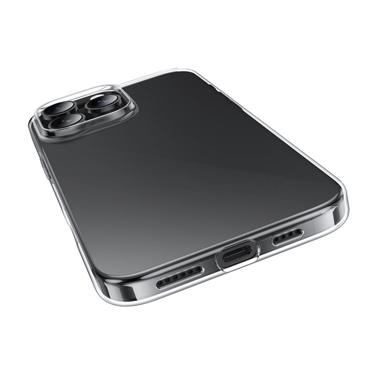 For iPhone 16 Pro Max hoco Light Series Soft TPU Phone Case(Transparent)