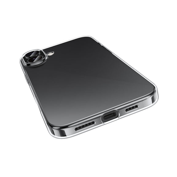 For iPhone 16 hoco Light Series Soft TPU Phone Case(Transparent)