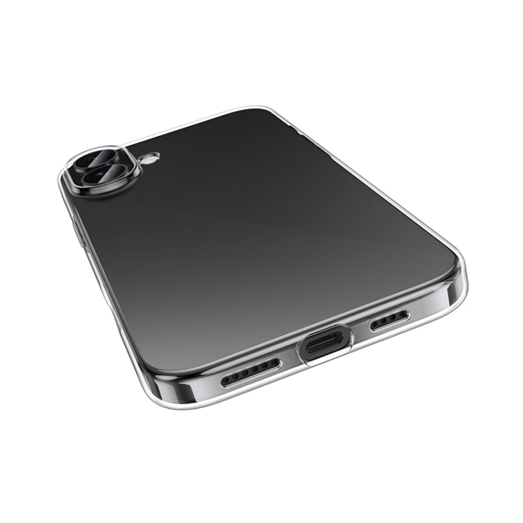 For iPhone 16 hoco Light Series Soft TPU Phone Case(Transparent)