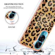 For Honor 90 Lite 5G Electroplating Marble Dual-side IMD Phone Case(Leopard Print)