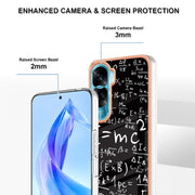 For Honor 90 Lite 5G Electroplating Marble Dual-side IMD Phone Case(Equation)