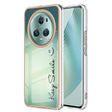 For Honor Magic 5 Pro Electroplating Marble Dual-side IMD Phone Case(Smile) - Honor Cases by PMC TechLife | Online Shopping South Africa | PMC TechLife | Buy Now Pay Later Mobicred