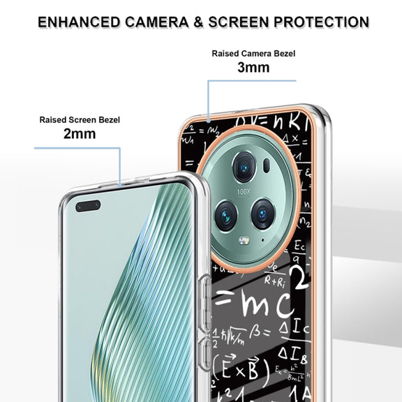 For Honor Magic 5 Pro Electroplating Marble Dual-side IMD Phone Case(Equation)