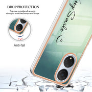 For Honor X7 Electroplating Marble Dual-side IMD Phone Case(Smile)