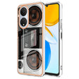For Honor X7 Electroplating Marble Dual-side IMD Phone Case(Retro Radio) - Honor Cases by PMC TechLife | Online Shopping South Africa | PMC TechLife | Buy Now Pay Later Mobicred