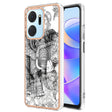 For Honor X7a Electroplating Marble Dual-side IMD Phone Case(Totem Elephant) - Honor Cases by PMC TechLife | Online Shopping South Africa | PMC TechLife | Buy Now Pay Later Mobicred