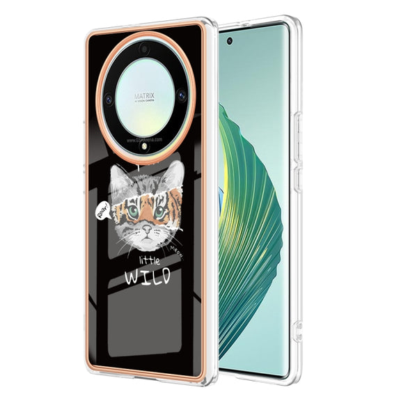 For Honor X9a / Magic5 Lite Electroplating Marble Dual-side IMD Phone Case(Natural Growth)