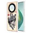 For Honor X9a / Magic5 Lite Electroplating Marble Dual-side IMD Phone Case(Lucky Dog) - Honor Cases by PMC TechLife | Online Shopping South Africa | PMC TechLife | Buy Now Pay Later Mobicred