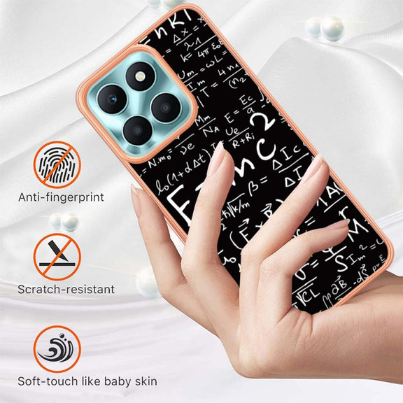 For Honor X6a Electroplating Marble Dual-side IMD Phone Case(Equation)