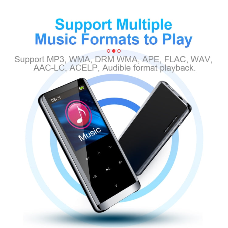 JNN M13 1.8 Inch LCD Screen Touch HiFi MP3 Player, Memory:4GB(Without Bluetooth)