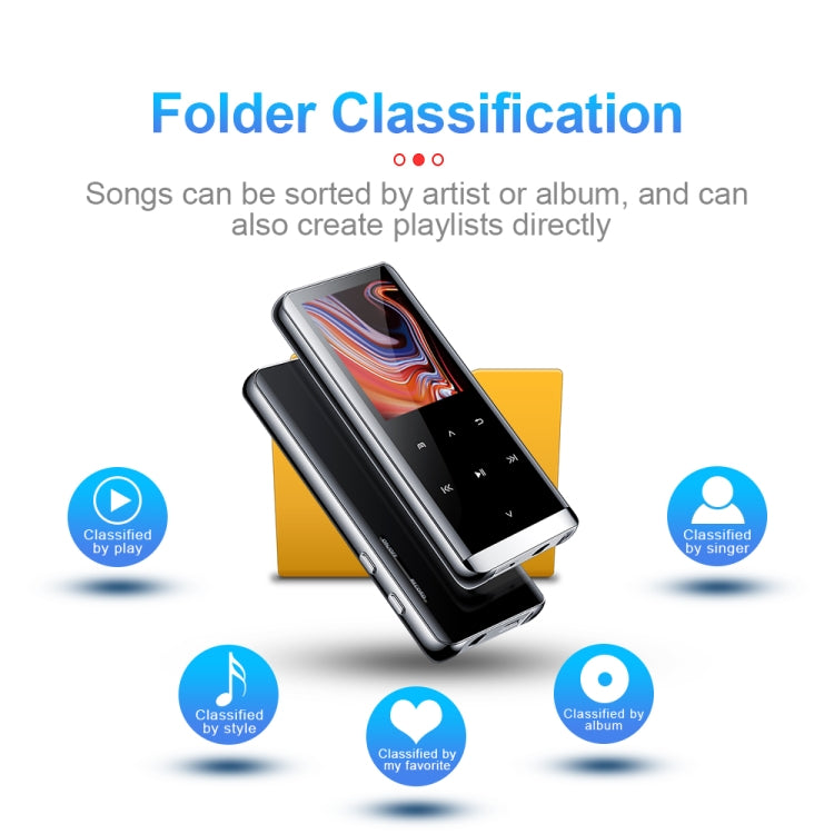 JNN M13 1.8 Inch LCD Screen Touch HiFi MP3 Player, Memory:32GB(With Bluetooth)
