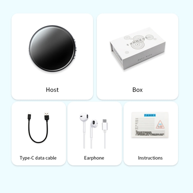 JNN M29 Portable Noise Reduction Smart Voice Control Magnetic Recorder, Memory:4GB