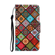 For iPhone 16 3D Colored Drawing Flip Leather Phone Case(Ethnic Totem)