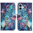 For iPhone 16 3D Colored Drawing Flip Leather Phone Case(Star Mandala) - iPhone 16 Cases by PMC TechLife | Online Shopping South Africa | PMC TechLife | Buy Now Pay Later Mobicred