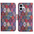 For iPhone 16 3D Colored Drawing Flip Leather Phone Case(Kaleidoscope) - iPhone 16 Cases by PMC TechLife | Online Shopping South Africa | PMC TechLife | Buy Now Pay Later Mobicred