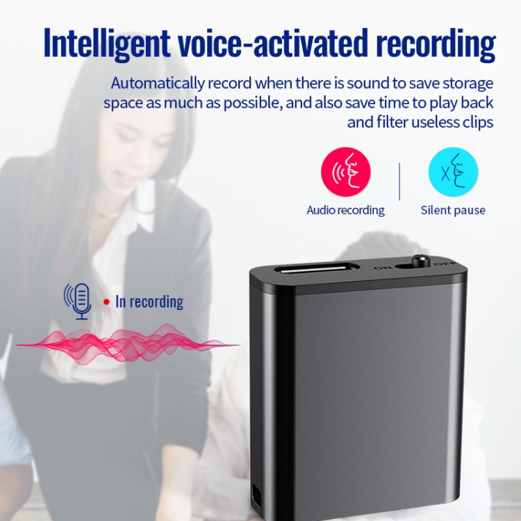 JNN Q8 Portable HD Noise Reduction Smart Voice Recorder, Memory:8GB