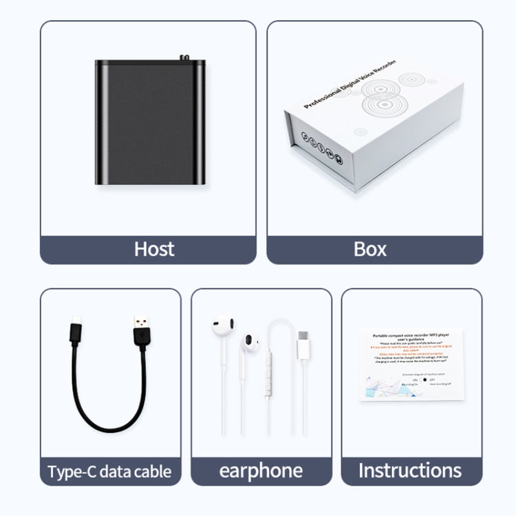 JNN Q8 Portable HD Noise Reduction Smart Voice Recorder, Memory:8GB