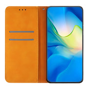 For iPhone 16 Pro Max Ethnic Embossed Adsorption Leather Phone Case(Yellow)