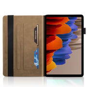 For Samsung Galaxy Tab S9+ / S9 FE+ Life Tree Series Horizontal Flip Leather Tablet Case(Brown)