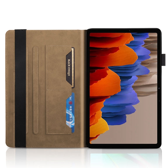 For Samsung Galaxy Tab S9+ / S9 FE+ Life Tree Series Horizontal Flip Leather Tablet Case(Brown)