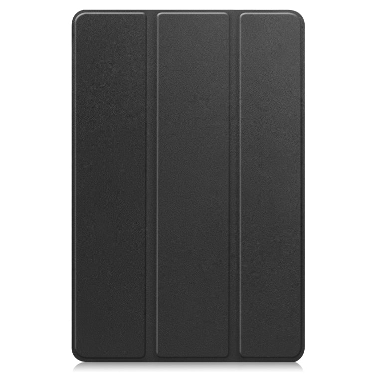 For Huawei MatePad 11.5 2023 Custer Texture 3-Fold Holder Leather Tablet Case(Black)