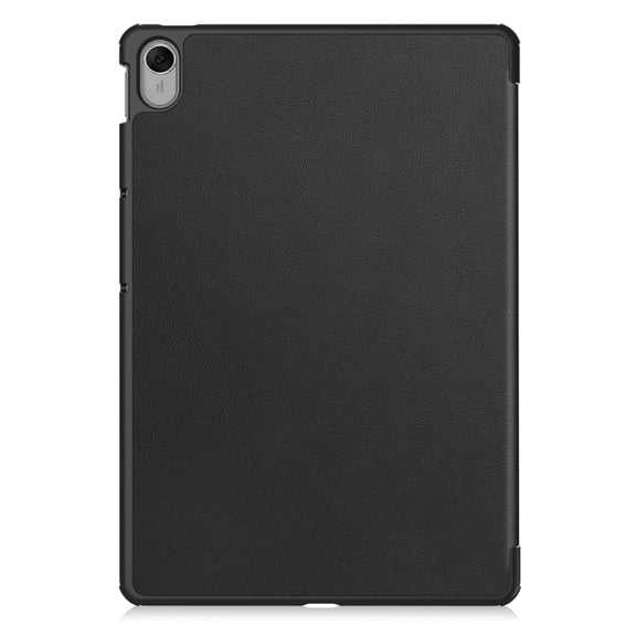 For Huawei MatePad 11.5 2023 Custer Texture 3-Fold Holder Leather Tablet Case(Black)