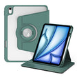 For iPad Air 13 2025 / 2024 Acrylic 360 Rotation Detachable Leather Tablet Case(Deep Green) - iPad Air 13 2025 / 2024 Cases by PMC TechLife | Online Shopping South Africa | PMC TechLife | Buy Now Pay Later Mobicred