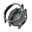 For Samsung Galaxy Watch 6 40mm Diamond Hollow PC Watch Protective Case(Black) - Watch Cases by PMC TechLife | Online Shopping South Africa | PMC TechLife