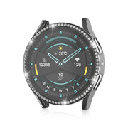 For Samsung Galaxy Watch 6 40mm Diamond Hollow PC Watch Protective Case(Transparent)