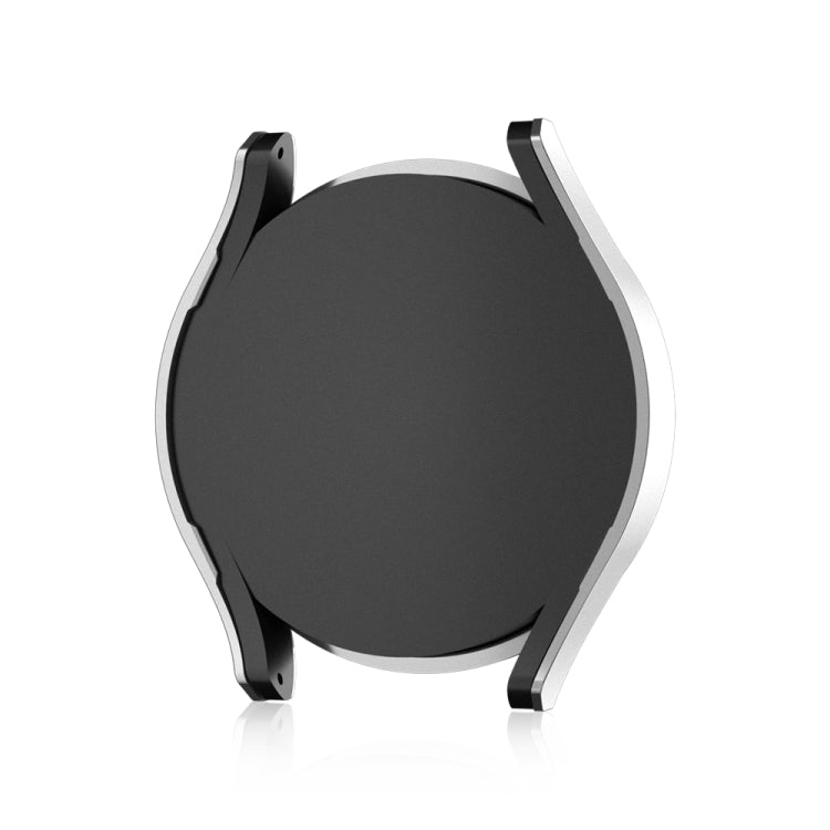 For Samsung Galaxy Watch 6 40mm Diamond Hollow PC Watch Protective Case(Silver)