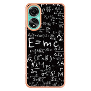 For OPPO A78 4G Electroplating Marble Dual-side IMD Phone Case(Equation)