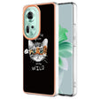 For OPPO Reno11 5G Global Electroplating Marble Dual-side IMD Phone Case(Natural Growth) - Reno11 Cases by PMC TechLife | Online Shopping South Africa | PMC TechLife | Buy Now Pay Later Mobicred