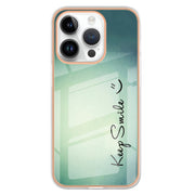For iPhone 16 Pro Electroplating Marble Dual-side IMD Phone Case(Smile)
