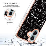 For iPhone 16 Electroplating Marble Dual-side IMD Phone Case(Equation)