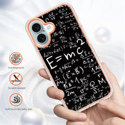 For iPhone 16 Electroplating Marble Dual-side IMD Phone Case(Equation)