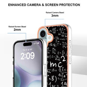 For iPhone 16 Electroplating Marble Dual-side IMD Phone Case(Equation)
