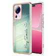 For Xiaomi 13 Lite 5G Electroplating Marble Dual-side IMD Phone Case(Smile) - 13 Lite Cases by PMC TechLife | Online Shopping South Africa | PMC TechLife | Buy Now Pay Later Mobicred